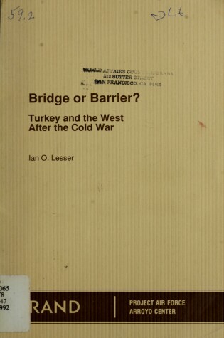 Cover of Bridge or Barrier?