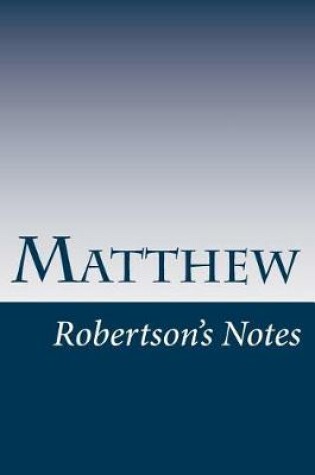 Cover of Matthew