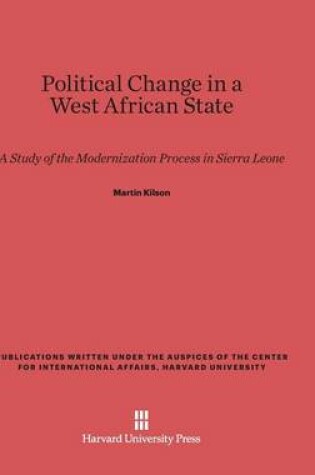 Cover of Political Change in a West African State