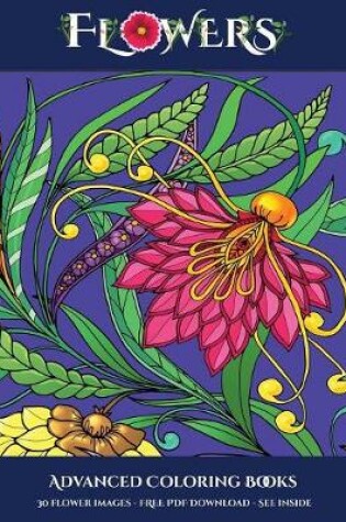 Cover of Advanced Coloring Books (Flowers)