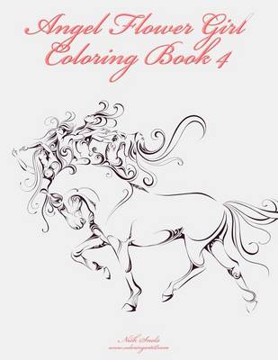 Book cover for Angel Flower Girl Coloring Book 4