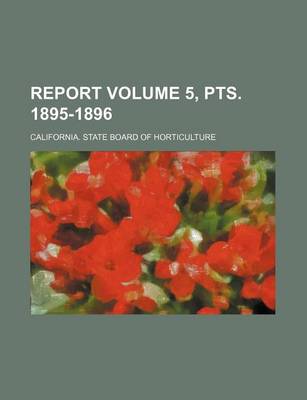 Book cover for Report Volume 5, Pts. 1895-1896