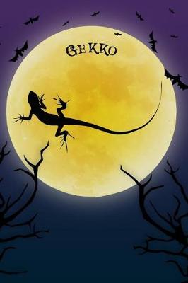 Book cover for Gekko Lizard Notebook Halloween Journal