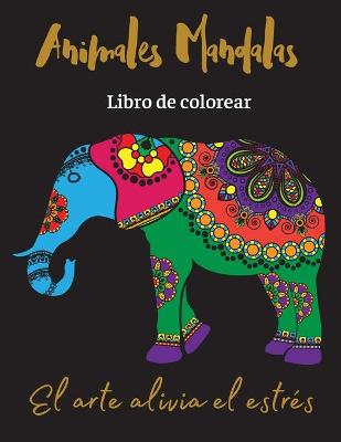 Book cover for Animales Mandalas Libro de colorear