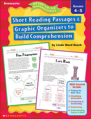 Book cover for Short Reading Passages & Graphic Organizers to Build Comprehension: Grades 4-5 -Do Not Use, Refreshed as 0-545-23456-5