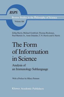 Cover of The Form of Information in Science