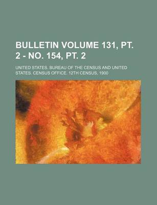 Book cover for Bulletin Volume 131, PT. 2 - No. 154, PT. 2