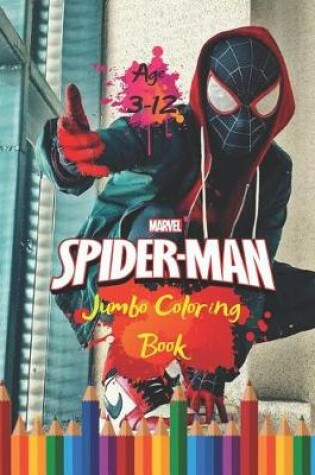 Cover of Marvel Spider-man Jumbo Coloring Book Age 3-12