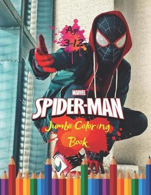 Book cover for Marvel Spider-man Jumbo Coloring Book Age 3-12