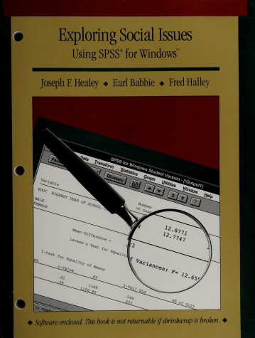 Book cover for Exploring Social Issues Using SPSS for Windows