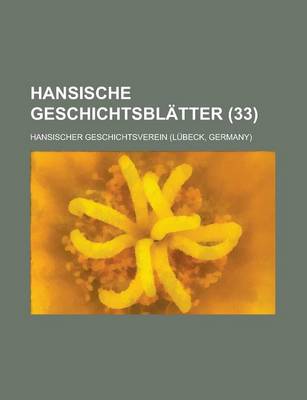 Book cover for Hansische Geschichtsblatter (33)