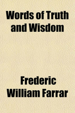 Cover of Words of Truth and Wisdom