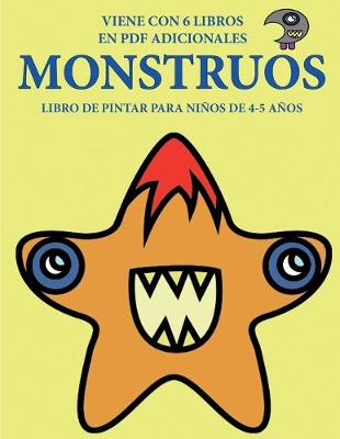 Book cover for Libro de pintar para ninos de 4-5 anos. (Monstruos)