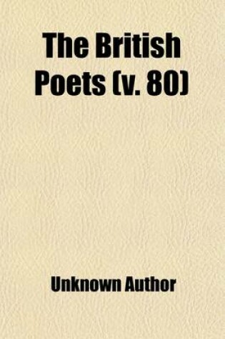 Cover of The British Poets (Volume 80); Including Translations