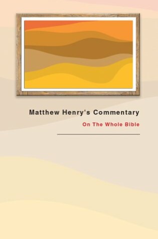 Cover of Matthew Henrys 1 Vol Comm Bible