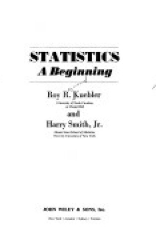 Cover of Statistics