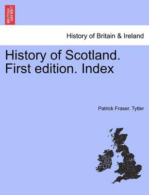 Book cover for History of Scotland. First Edition. Index