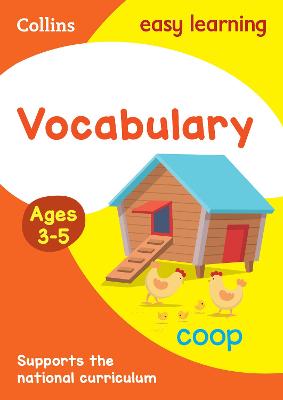 Cover of Vocabulary Activity Book Ages 3-5
