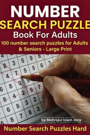 Cover of Number Search Puzzles Book For Adults