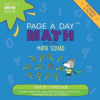 Book cover for Page a Day Math Addition Book 12