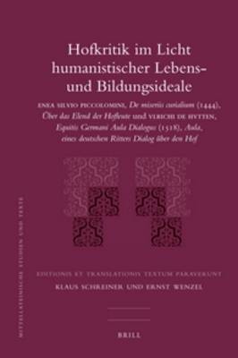 Cover of Hofkritik im Licht humanistischer Lebens- und Bildungsideale