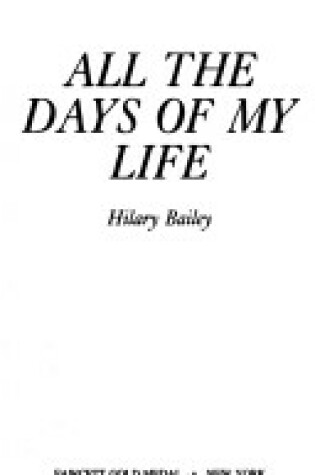 Cover of All Days of My Life