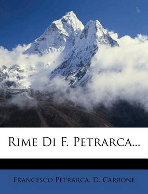 Book cover for Rime Di F. Petrarca...