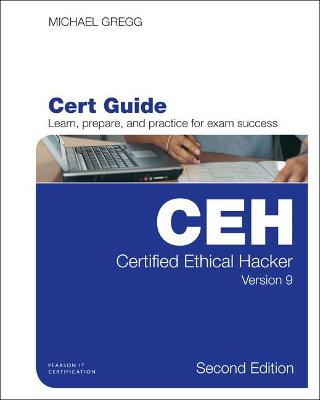 Book cover for Certified Ethical Hacker (CEH) Version 9 Pearson uCertify Course Student Access Card