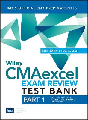 Book cover for Wiley CMAexcel Learning System Exam Review 2019, Part 1