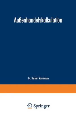 Book cover for Außenhandelskalkulation