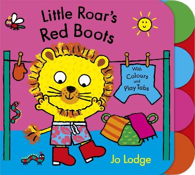 Book cover for Little Roar's Red Boots Board Book