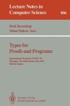 Book cover for Types for Proofs and Programs