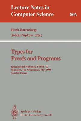 Cover of Types for Proofs and Programs