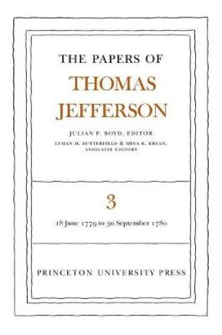 Cover of The Papers of Thomas Jefferson, Volume 3