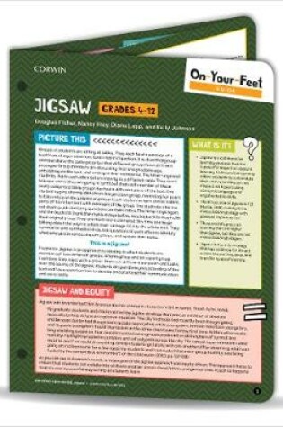 Cover of On-Your-Feet Guide: Jigsaw, Grades 4-12