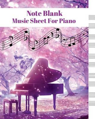 Book cover for Note Black Music Sheet for Piano