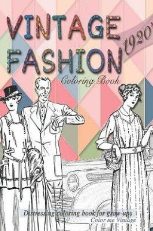 Cover of Vintage 1920's fashion coloring book