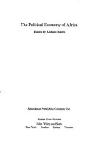 Cover of Political Economy of Africa