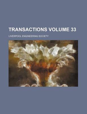 Book cover for Transactions Volume 33