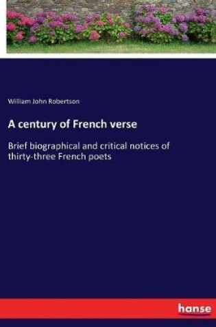 Cover of A century of French verse