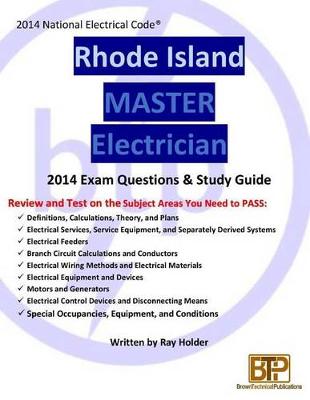 Book cover for Rhode Island 2014 Master Electrician Study Guide