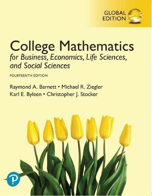 Book cover for College Mathematics for Business, Economics, Life Sciences, and Social Sciences plus MyLabMathematics with Pearson eText, Global Edition