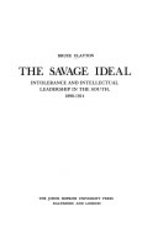 Cover of Savage Ideal