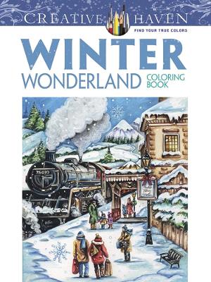 Book cover for Creative Haven Winter Wonderland Coloring Book