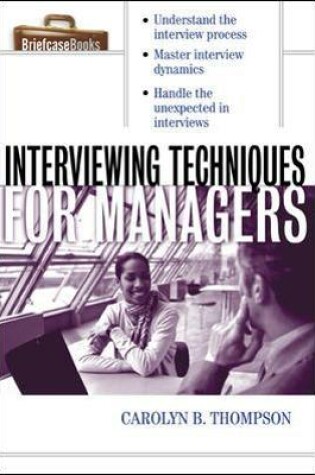 Cover of Interviewing Techniques for Managers