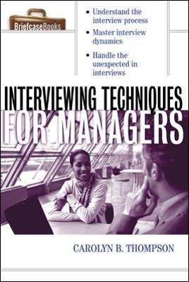 Book cover for Interviewing Techniques for Managers