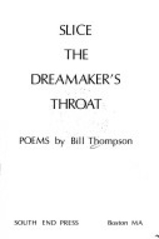 Cover of Slice the Dreammaker's