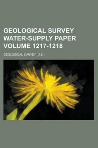 Cover of Geological Survey Water-Supply Paper Volume 1217-1218