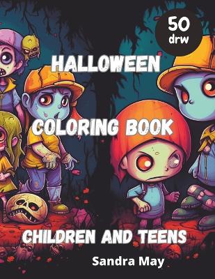 Book cover for Halloween Coloring Book