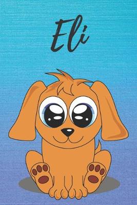 Book cover for Eli dog coloring book / notebook / journal / diary